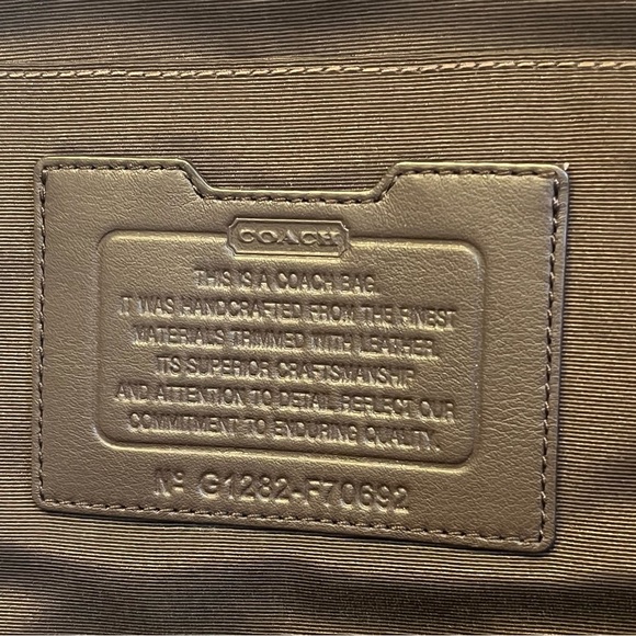 Coach Charcoal and Brown Belt Chest Back Sling Bag F70692 - Picture 9 of 13